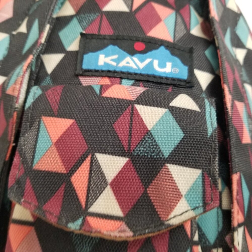 KAVU ROPE SLING Pattern Party Messenger Backpack Monosling Crossbody - Picture 8 of 12
